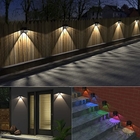Warm White Light Petal Solar Fence Light Auto on and off Waterproof IP65 LED Wall Lamp