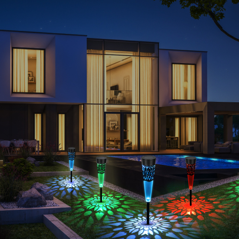 Colorful IP65 Waterproof Solar Powered  Decoration Garden Lights for Outdoor