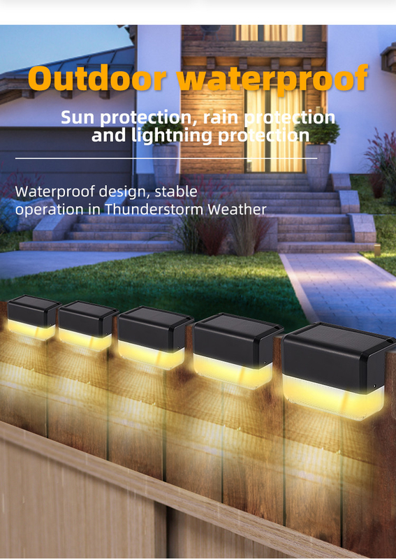 Solar Landscape Fence LED Lights for Garden Decoration IP65 Waterproof
