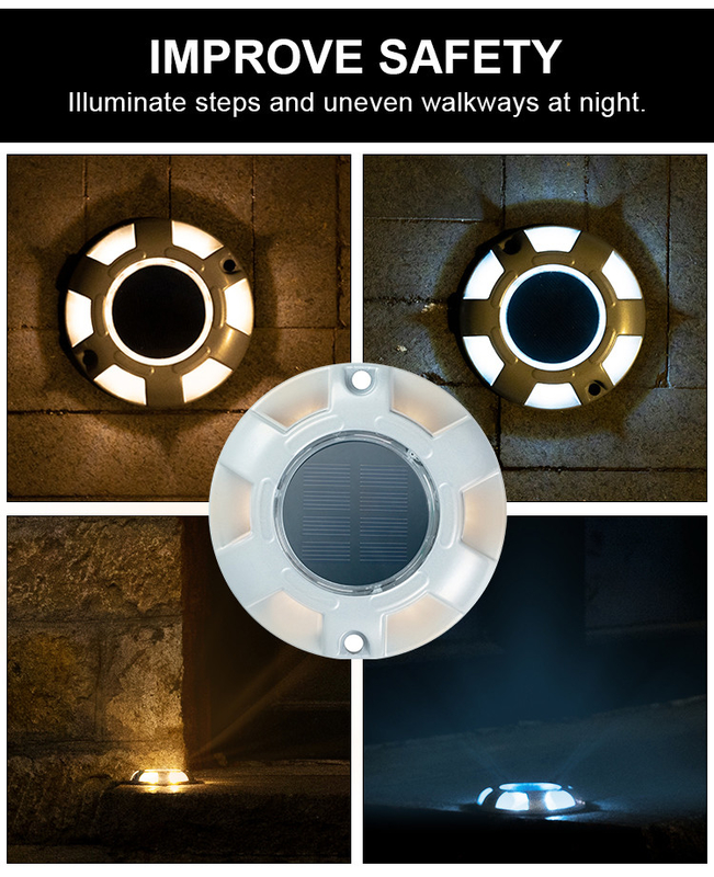 IP67 Waterproof Aluminum Solar Deck Light Solar floor lights for Pathway foe Decoration