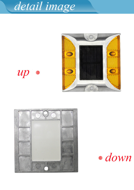 Red blue two colors solar led aluminum signal light/traffic baton light