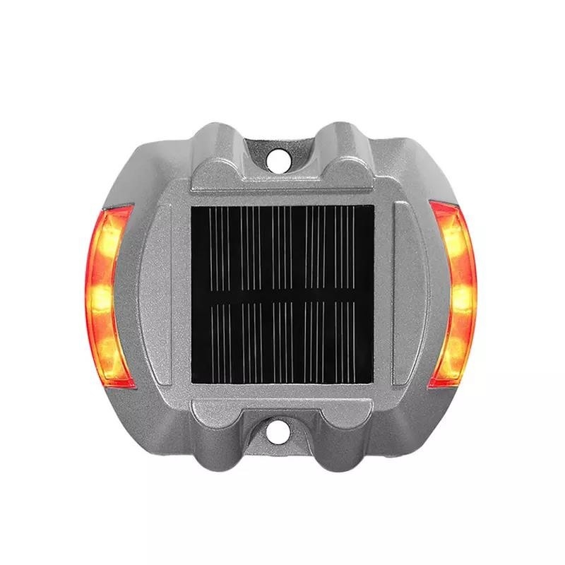 Tempered Aluminum Solar Road Studs Embedded Cat Eye Marker Blinker Road LED Stud