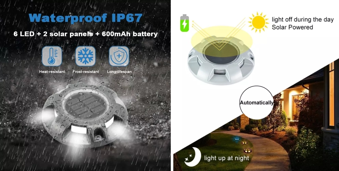 Decorative Durable Solar Deck Light Assistant Lighting For Deck Safety