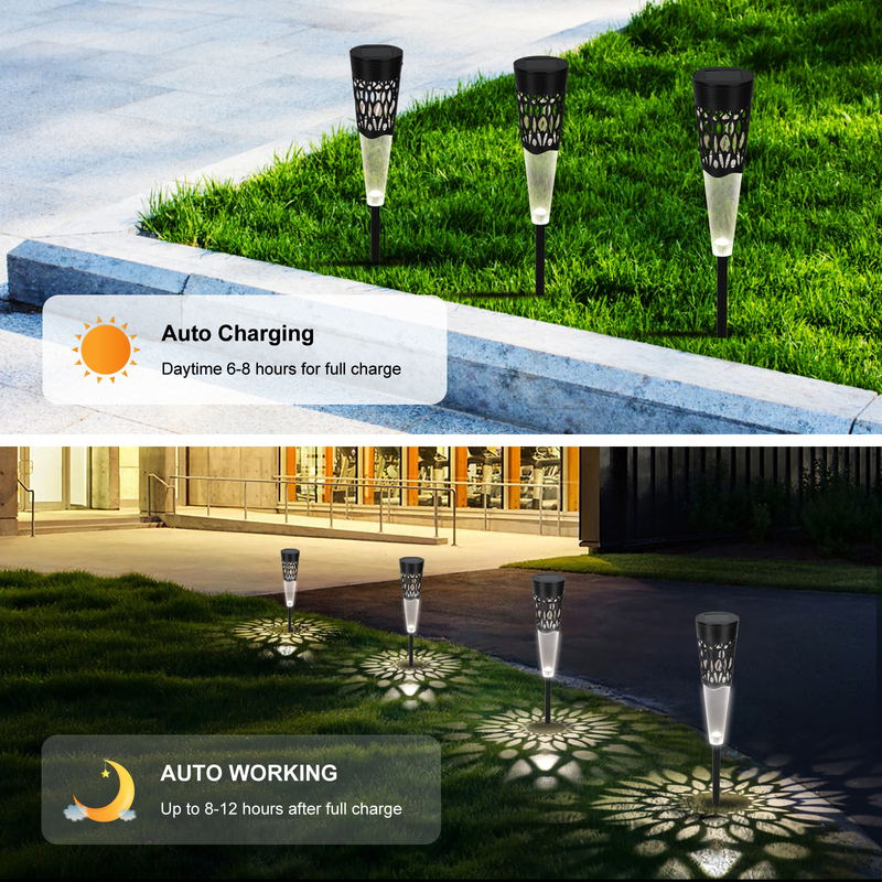 ABS Solar Powered Landscape Lights IP65 Outdoor Solar Garden Ground Lights