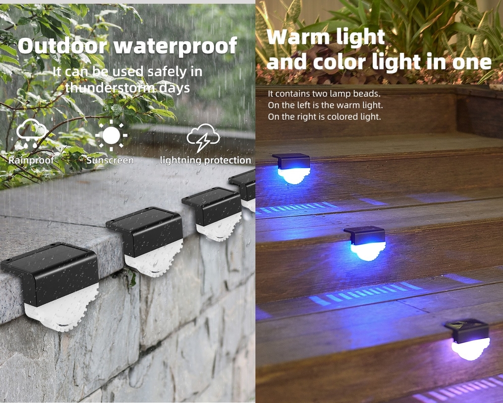 IP65 waterproof solar garden lights outdoor mini decor fence light for park stair