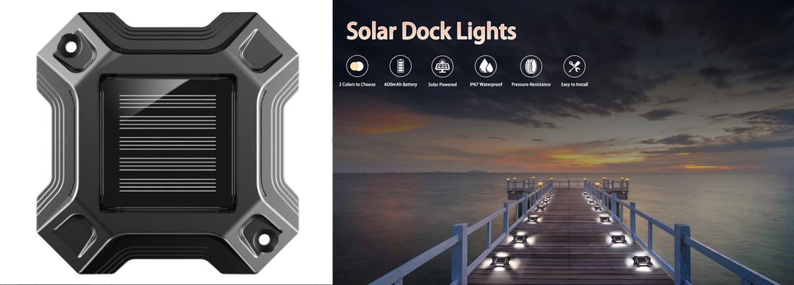 IP67 waterproof solar dock light guide lighting LED deck lights Aluminum shell