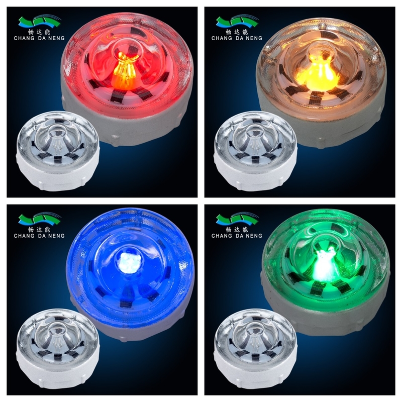 Solar Powered Cat Eye Solar LED Road Studs Tempered Glass For Roadway Pathway