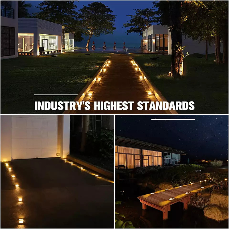 Aluminum Driveway Solar Powered Deck Light LED Double Side Road Marker For Pathway