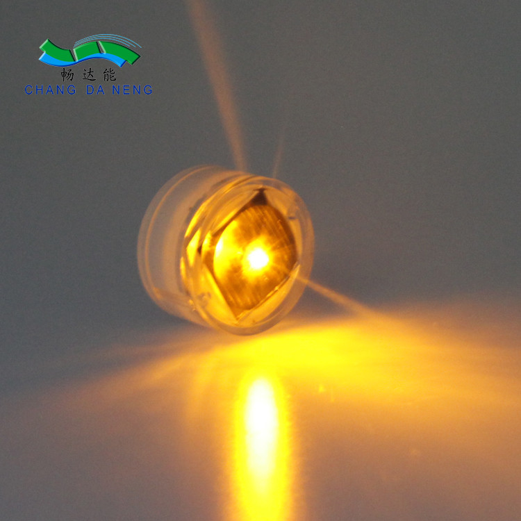 Temper Glass Solar Powered LED Cat Eye Light 40MA Pavement Marker Flashing
