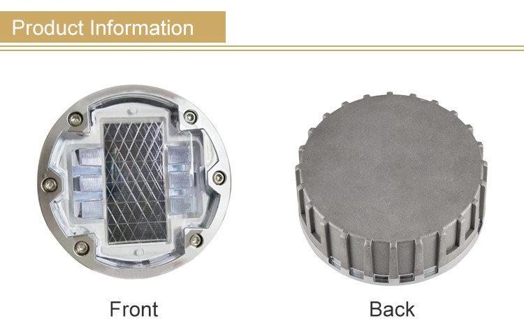DM143 Solar Road Stud Light Reflectors IP68 Waterproof 1200mAh 6 LEDs 500m Visual Distance