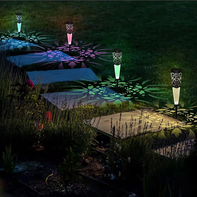 Path Stair LED Solar Lights Steady On/Off Modern Eco Friendly Outdoor Lighting