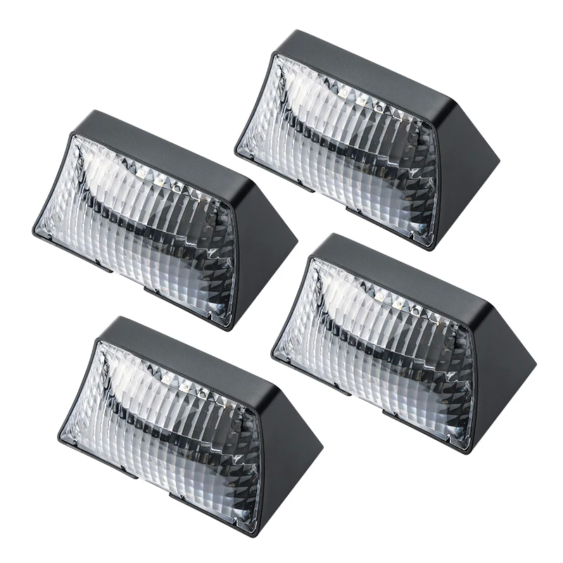 Steady On/Off Outdoor Fence Wall Lights 7.5 X 7.5 X 4.3 Inches IP44 Waterproof