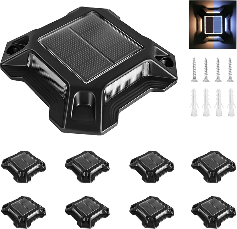 IP68 Waterproof Driveway Solar Dock Light High Bright For Outdoor Garden Patio Deck