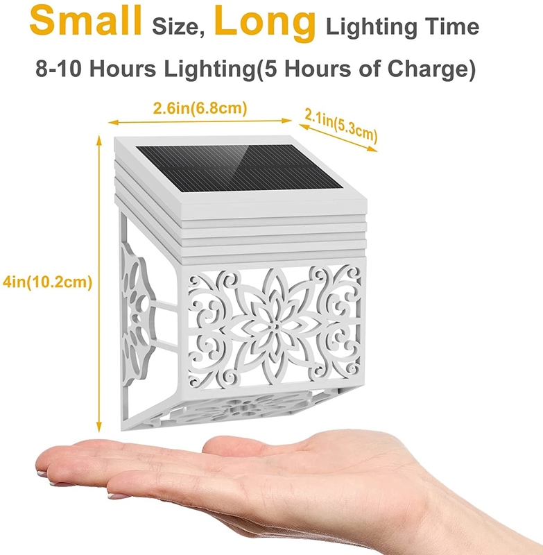 ABS LED Solar Fence Light Outdoor Light IP65 For Garden Park Patio