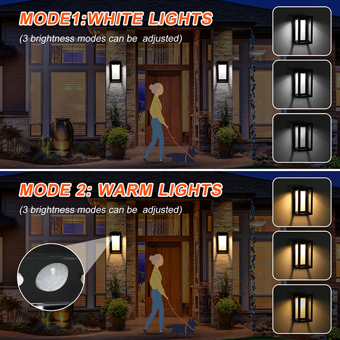 High Bright Solar Powered LED Landscape Fence Light Wall Lamp For Garden Lawn Patio