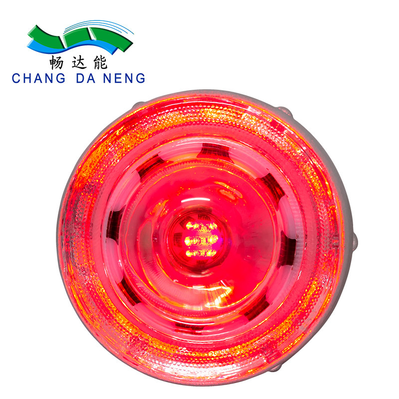 Waterproof Cat Eyes Traffic Strobe Lighting LED Outdoor Road Stud Solar Safety Pathway Flash Lamps