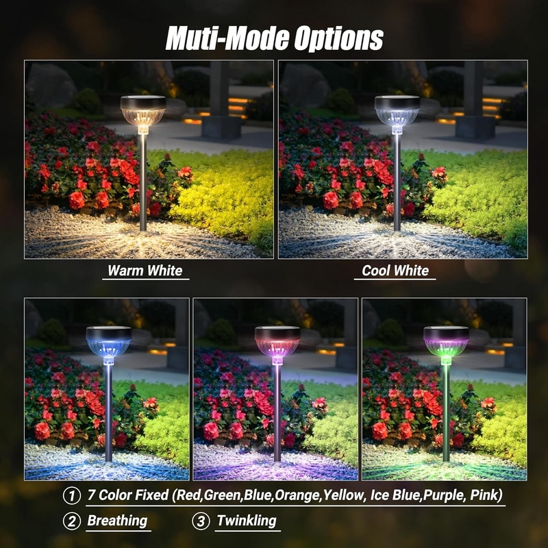 Decorative Solar Lawn Lights Outdoor Solar Garden Lights For Path Yard Patio