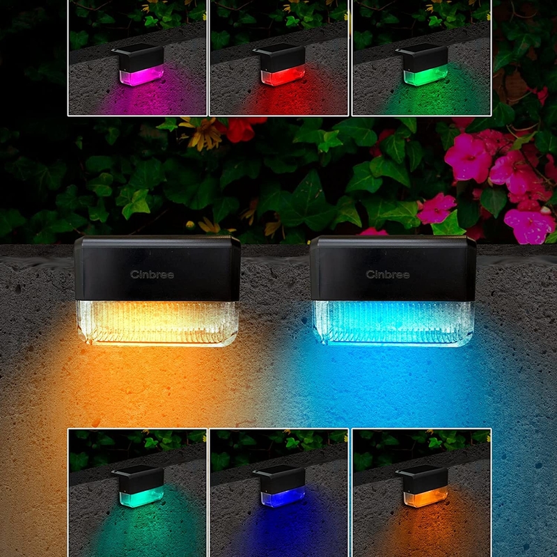 Solar LED Driveway Dock Lights Outdoor Warning Step Lamps For Sidewalk Garden Pathway Yard