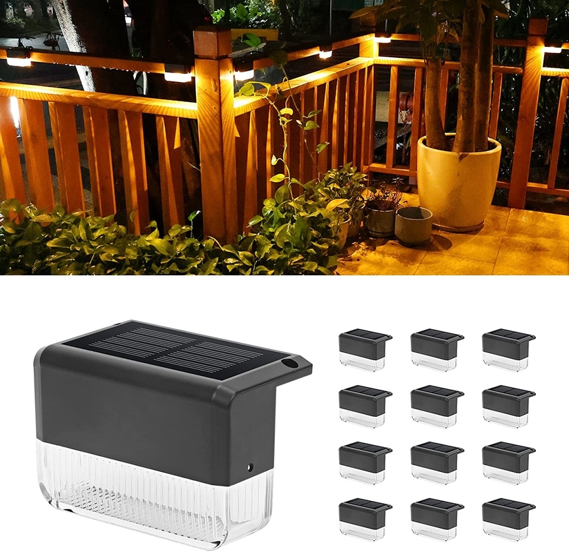 Solar LED Driveway Dock Lights Outdoor Warning Step Lamps For Sidewalk Garden Pathway Yard