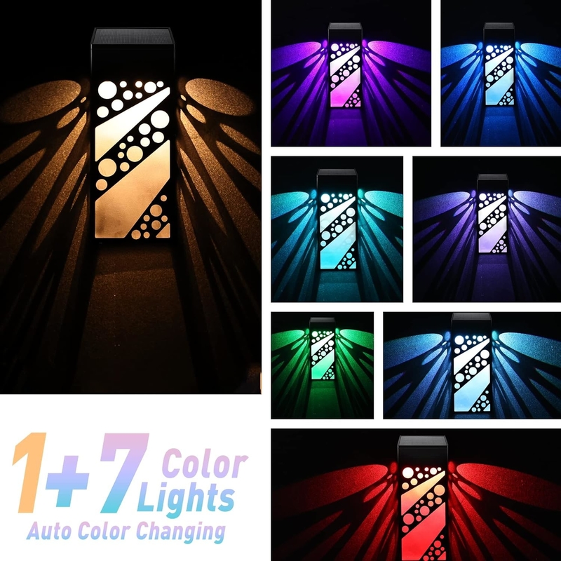 IP65 Waterproof Solar Powered Wall Lights For Landscape Design Garden Fence And More