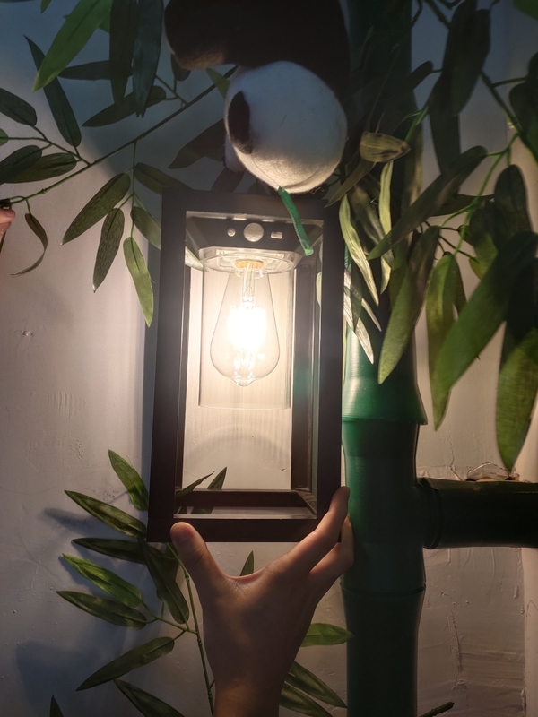 Outdoor  Decorative  Solar Wall Light  Garden Gate  Lamp For Lawn Pathway Patio
