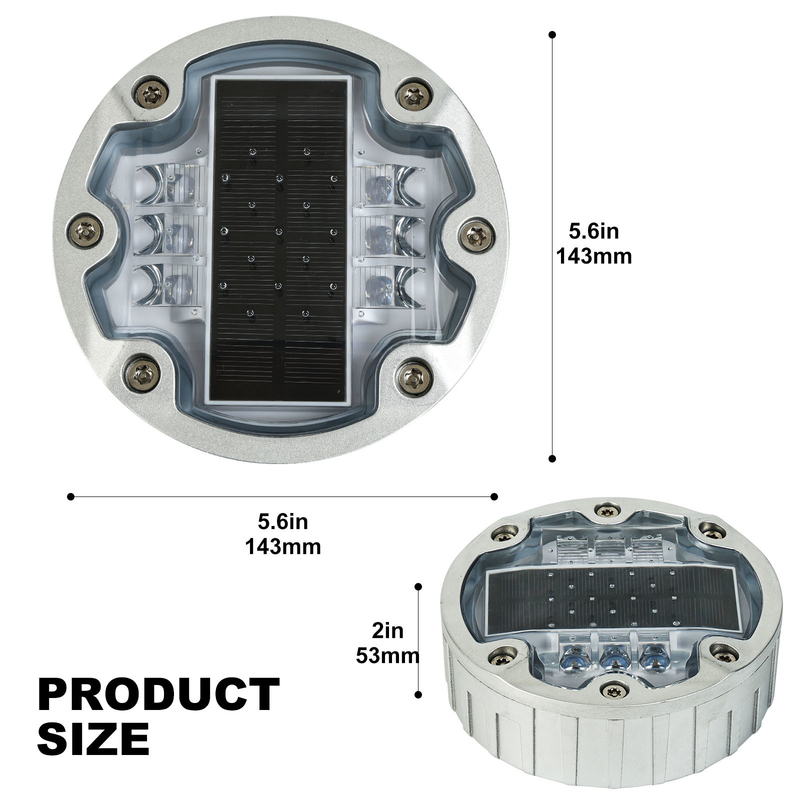 LED Solar Road Studs with Colorful Light Source for Enhanced Safety on Roads