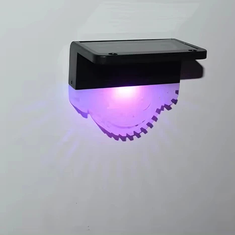 Solar Powered LED Garden Lights with Steady Flashing and Fade Modes Monocrystalline Silicon Panel