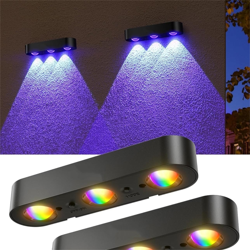 Solar Panel monocrystalline Silicon 5V / 220MA Outdoor Decorative Solar Lights in Black