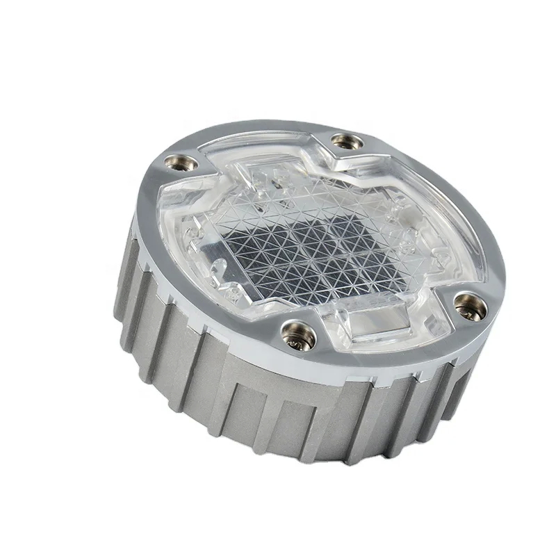 Solar LED Aluminum Alloy PC Road Studs IP68 Waterproof Level 2V Voltage 0.825KG Light Source