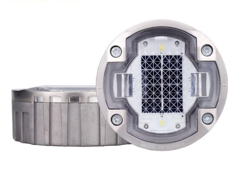 Solar LED Aluminum Alloy PC Road Studs IP68 Waterproof Level 2V Voltage 0.825KG Light Source