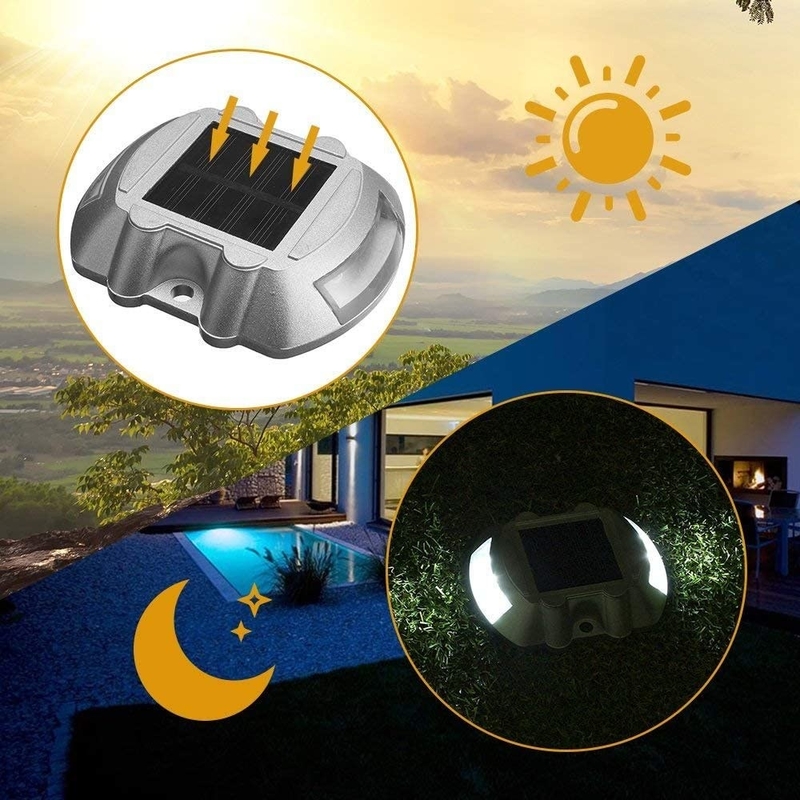 LED aluminum solar light Set Lightweight Aluminum Construction for Easy Screw Installation