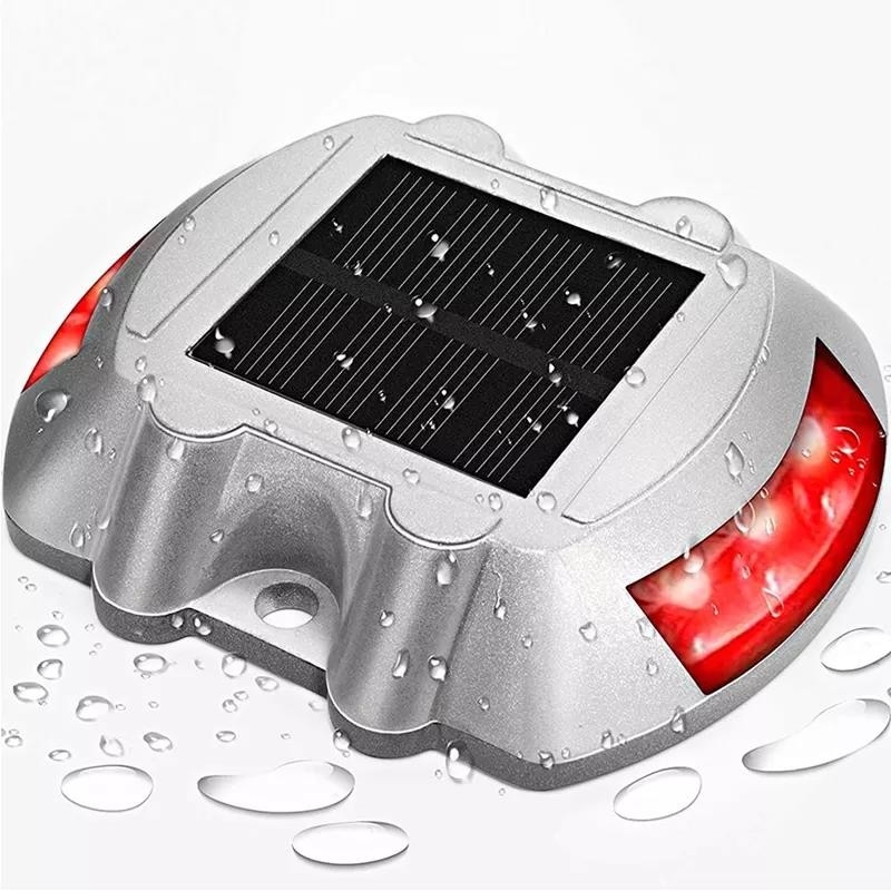 Temperature Resistant Solar Dock Light with Aluminum Casing 2V Voltage White LED Light Source