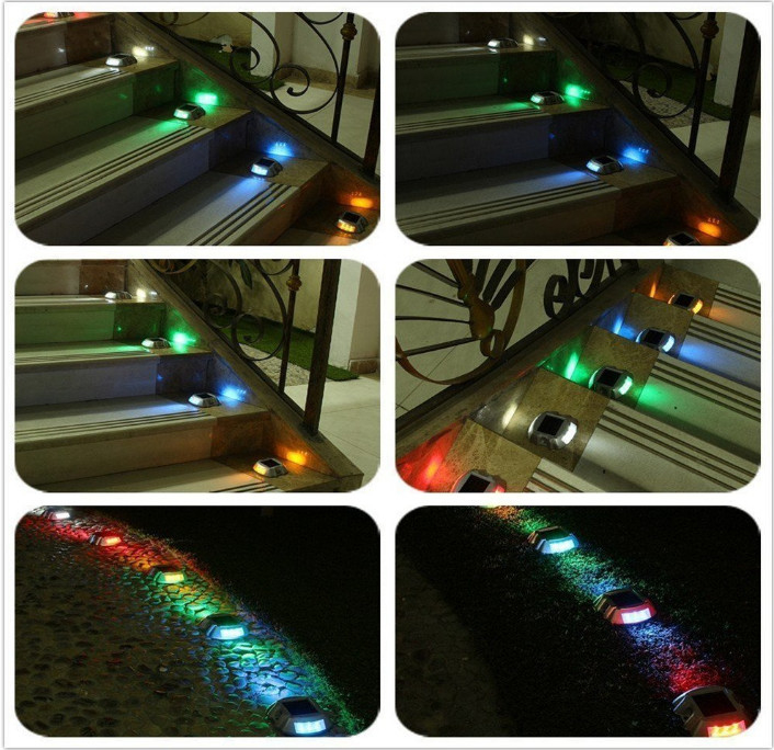 Temperature Resistant Solar Dock Light with Aluminum Casing 2V Voltage White LED Light Source