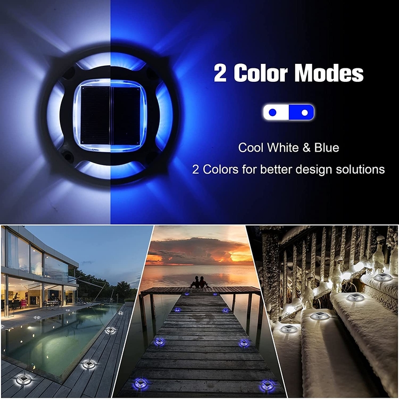 Screw Installation Method Solar Dock Light with IP68 Waterproof Level and Long-lasting Durability
