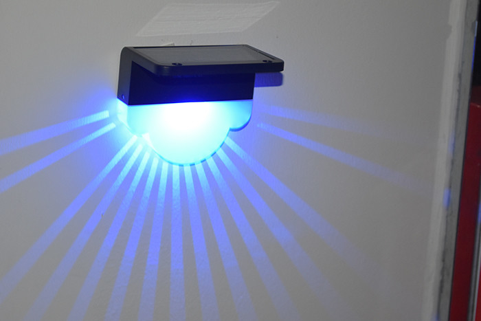 ABS PC Solar Led Garden Lights Outdoor Solar Powered Lamp Solar Fence Lights