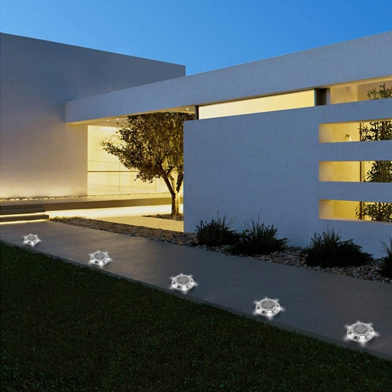 Aluminum Outdoor Solar LED Landscape Dock Light Decorative Solar Deck Light For Garden Lawn