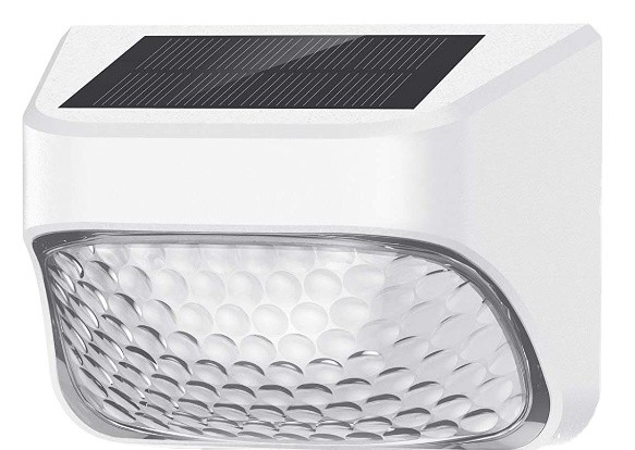 100g Solar Fence Light Black ABS PMMA Warm White RGB 20Lumens Waterproof IP65 4.5 Hrs Charge