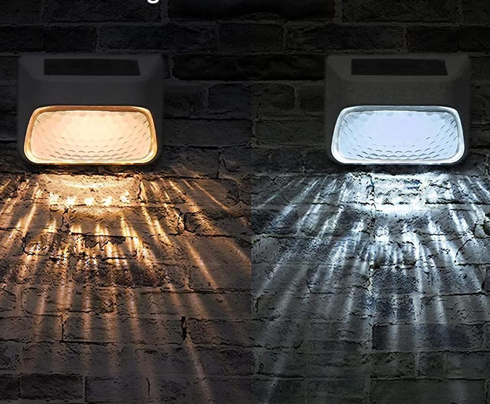 20 Lumens Decoration Solar Fence Light Waterproof IP65 With Monocrystalline Silicon Battery