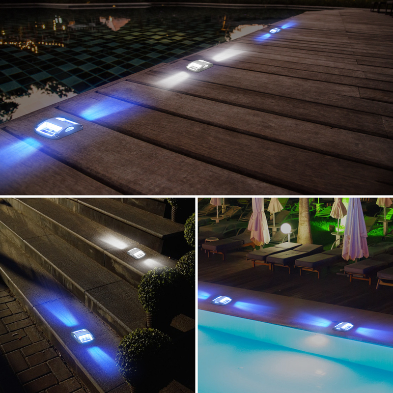 Waterproof Outdoor Solar Deck Light Decorative Garden Porch Led Solar Dock Light