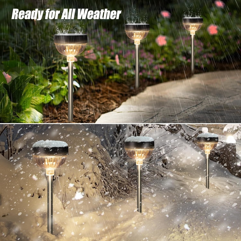 Outdoor Solar Lawn Lights RGB Decorative Solar Garden Light For Pathway Patio Yard