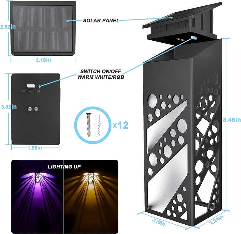 IP 68 Waterproof Solar LED Deck  Lights Outdoor Decorative Solar Step Dock Lamps For Patio Yard