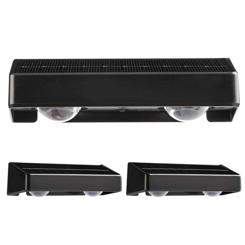 Monocrystalline Silicon Solar Wall Light with RGB LED ABA PC Shell IP65 Waterproof Level