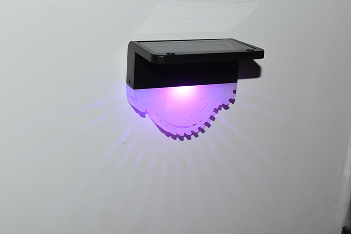 Outdoor Waterproof Solar  Yard Fence Light Multiple Colors Solar Led Gate Pillar Light For Garden