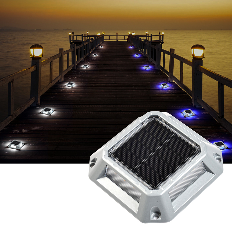 Solar Dock Light 20 Lumens Warm White/Cold White 2V Solar Powered Illumination Weighing 215g