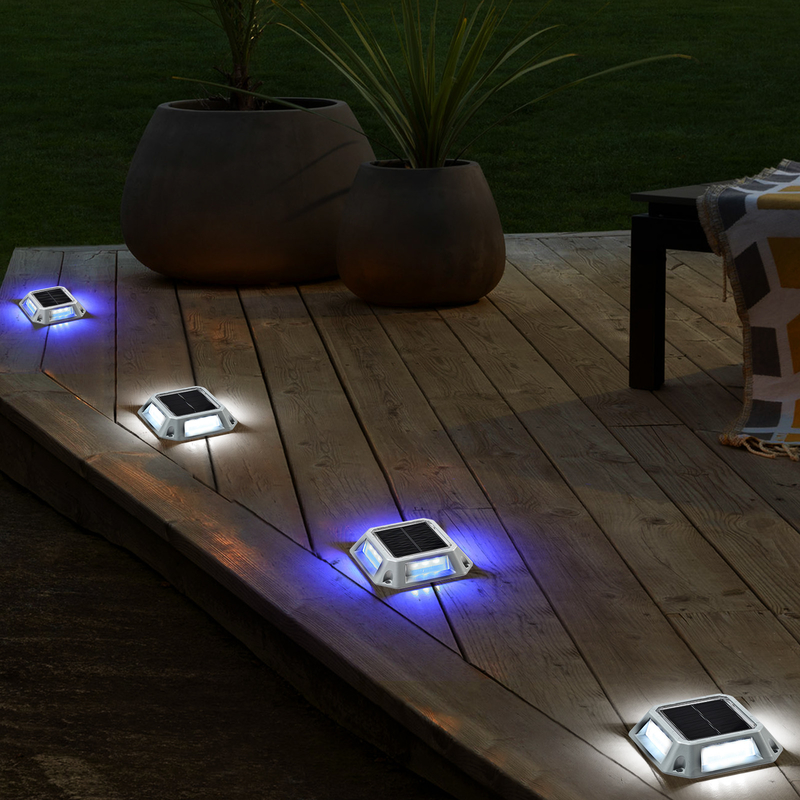 Solar Dock Light 20 Lumens Warm White/Cold White 2V Solar Powered Illumination Weighing 215g