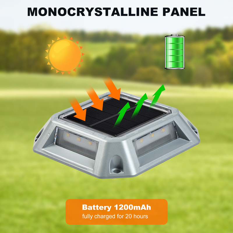 IP68 Waterproof 20 Lumens Solar Dock Light  Solar Led Light Set Of 4 For Marine Dock Boundary