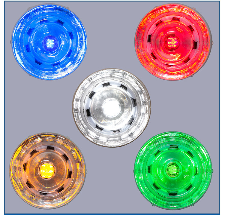 Traffic Warning Marker Light Warning Safety Sign Road Studs Solar Dock Deck Outdoor Flashing Lights