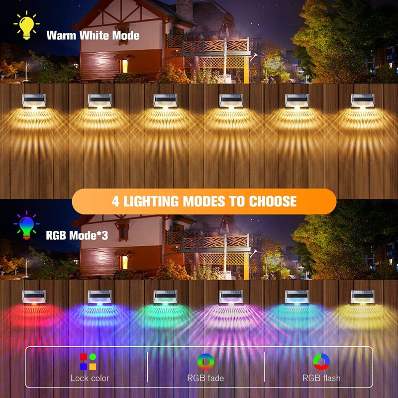 IP65 Waterproof Outdoor Solar Led Fence Garden Light Beautiful Garden Decoration Light