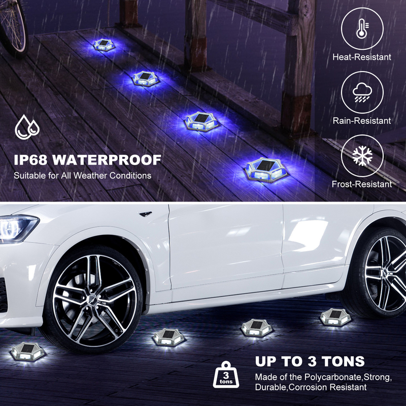 Aluminum Solar Dock Light Operating At -20 .C To 60.C Voltage 2V Complete With 4 Lights