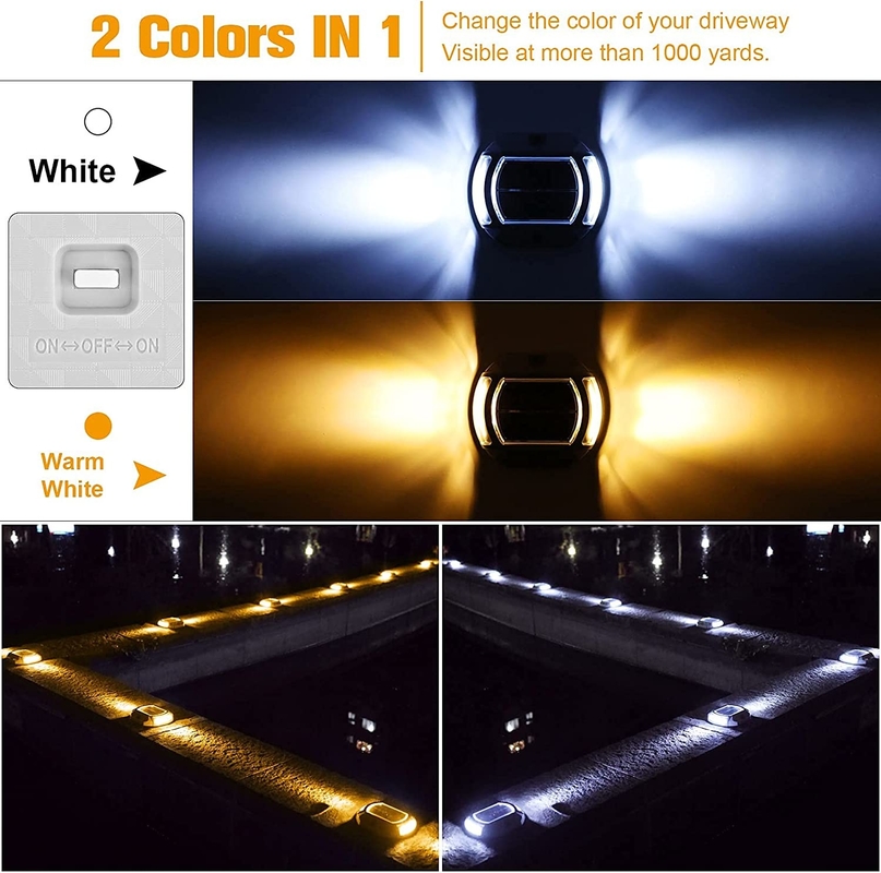 Aluminum LED Solar Dock Light S IP68 Waterproof Screw Installation Solution For Docks